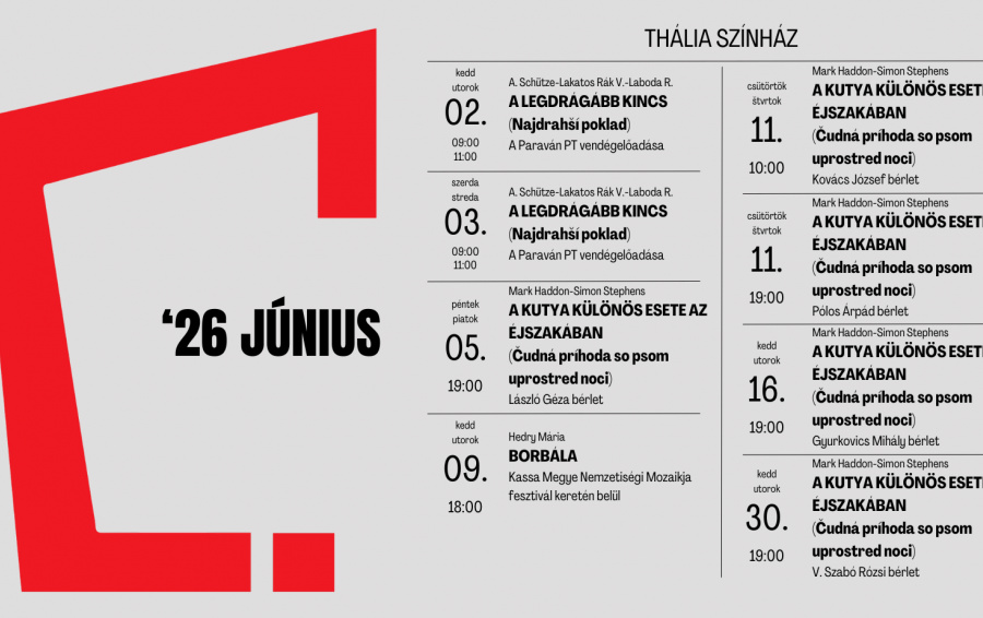 Júniusi varázslat és nyomozás a Thália Színházban